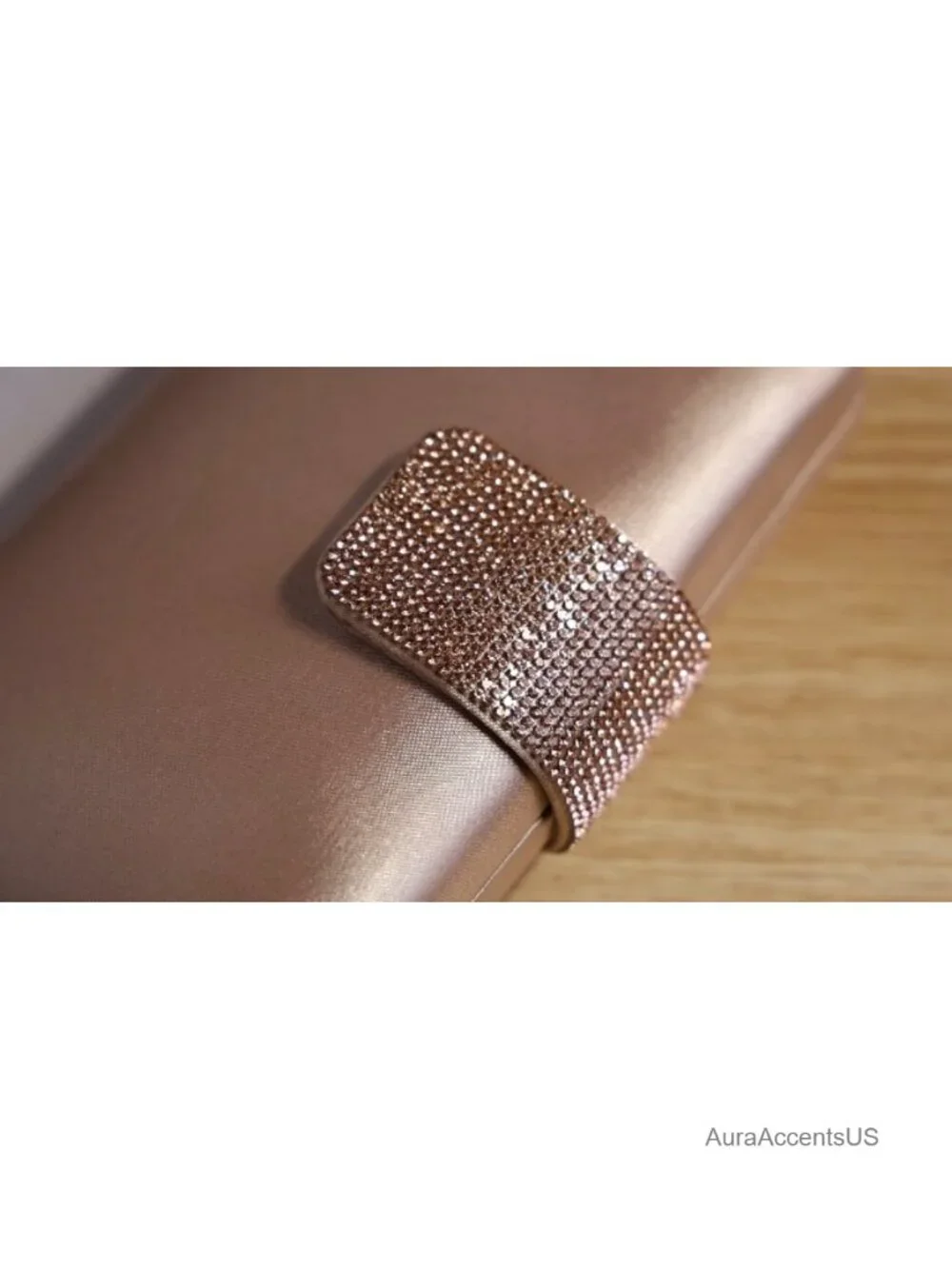 Satin Rhinestones Evening Clutch Purse Prom Party Bridal Crossbody